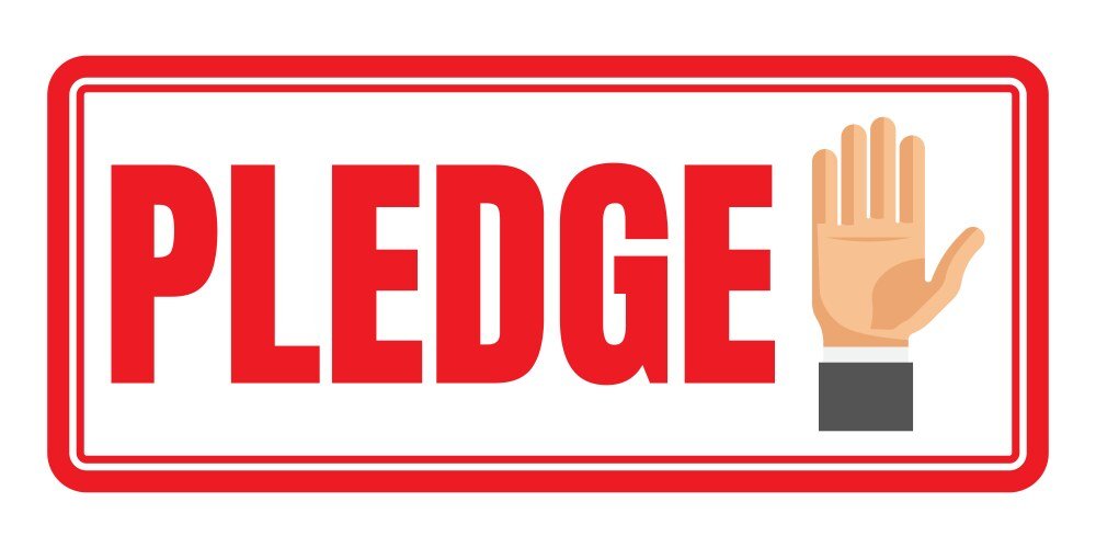 Pledge symbol use for India National Pledge India's Oath of Allegiance