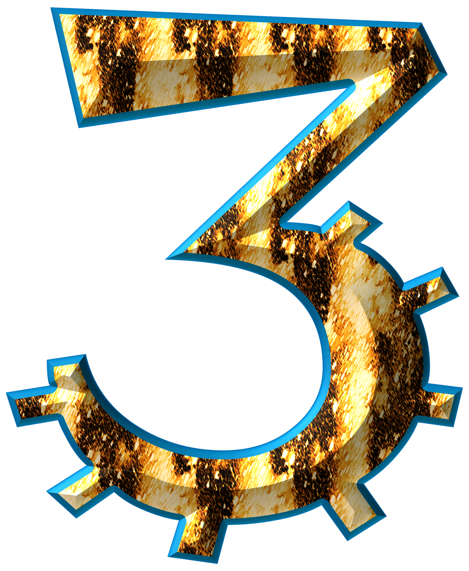 Unique Number Design and Decoration Set